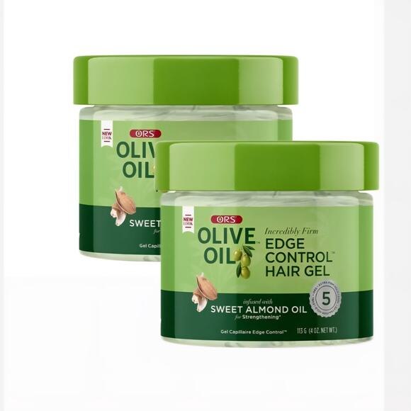 ORS Other - 2-Pack ORS Olive Oil Edge Control Hair Gel Sweet Almond Oil 4oz Each Extra Hold